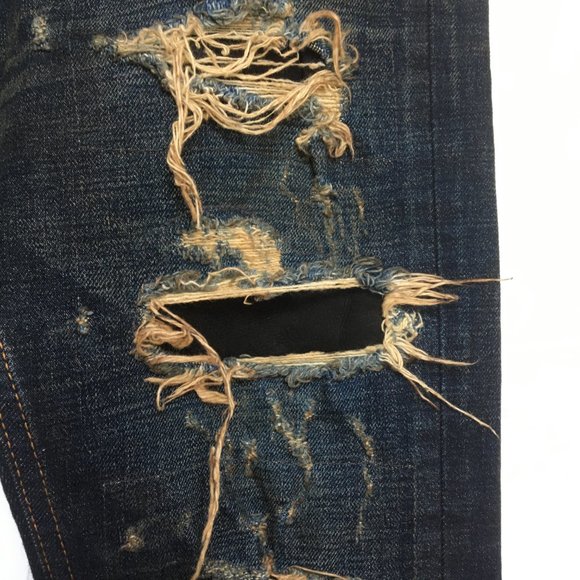 Men's Isamu Katayama Crash Jeans - Picture 2 of 8